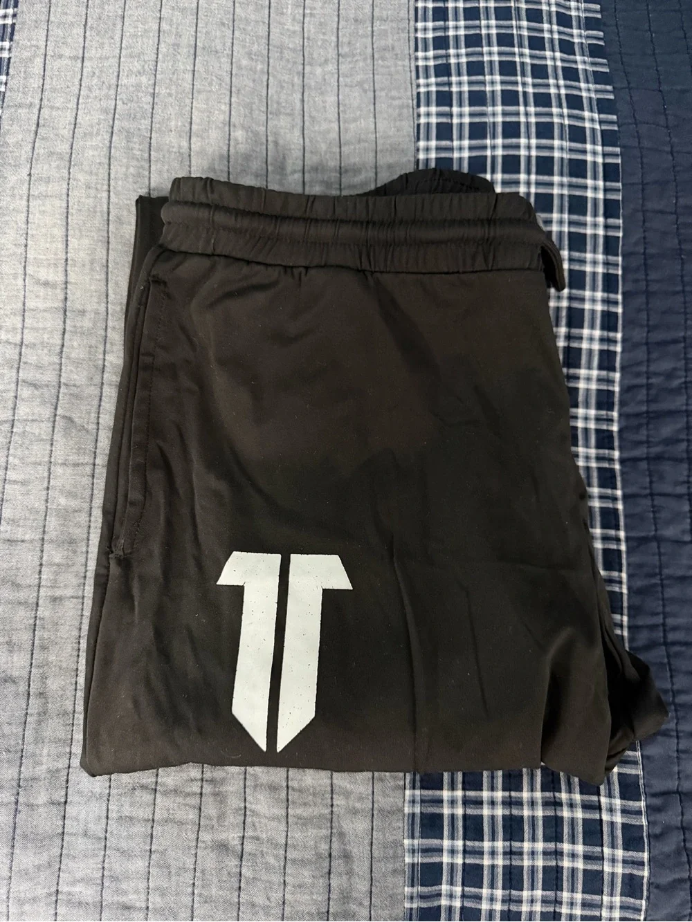 Black Men's Joggers with White The Arch Logo